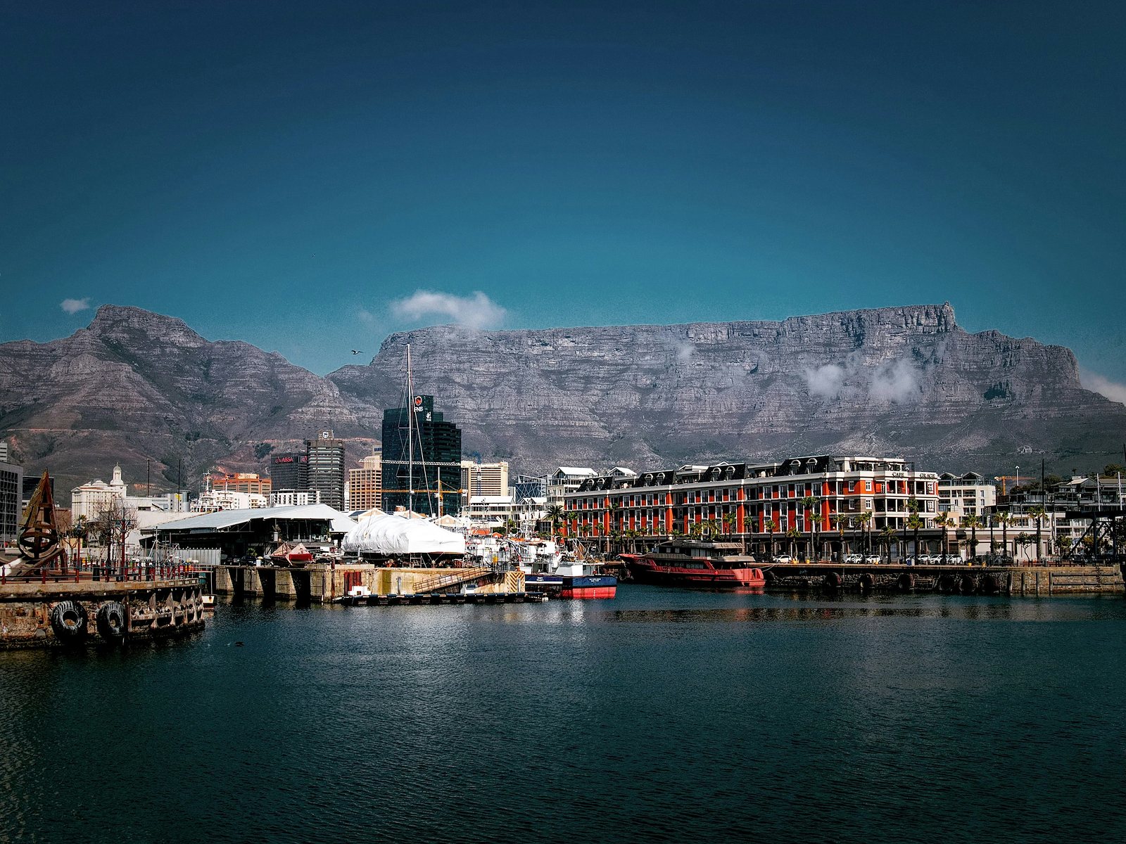 Table Mountain above the V&A Waterfront, Cape Town